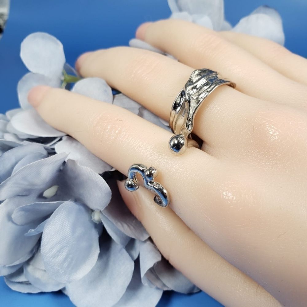 Brand New Top Fashion Silver Couple Rings